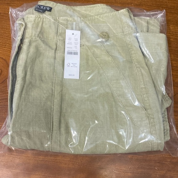 J Crew Seaside cargo pant in linen-TENCEL™ lyocell blend - Picture 4 of 5